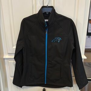 Like NEW! NFL Black and Blue PANTHERS Women's Jacket